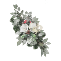 Vianočný aranžmán s magnóliami 72x34cm