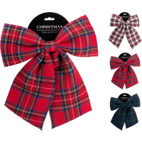 Mašľa 34cm károvaná 3 farby