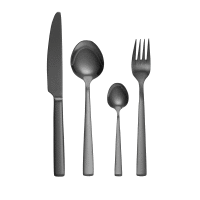 Sada príborov pre 6 osôb Prato Black 24-dielna AMBITION