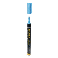 Mikro kriedový popisovač, šírka hrotu: 1 - 2 mm, Blue SECURIT