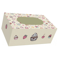 Krabička na zákusky Midi 20x12x8cm muffiny ALVARAK