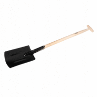 Rovný rýľ, nitovaný, drevená rukoväť, rukoväť tvaru "T" NEO TOOLS