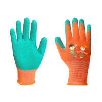 Detské pracovné rukavice, polyester s latexovým povlakom (krincle), veľkosť 4 NEO TOOLS