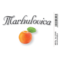 Marhuľovica - etiketa 8,5 x 5,5 cm