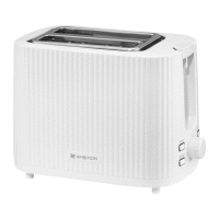Toaster 930W CURLY biela AMBITION