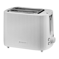 Toaster 930W CURLY šedá AMBITION