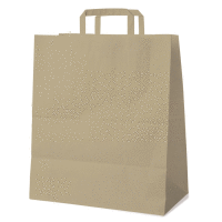 Papierová taška 45+17x48 cm hnedá (25ks) BIO GASTRO