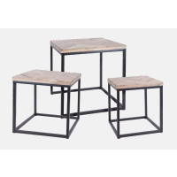 Príručný stolík M Teak 35,5x35,5x36,5cm