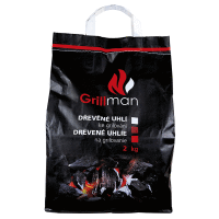 Drevené uhlie 2 kg GRILLMAN