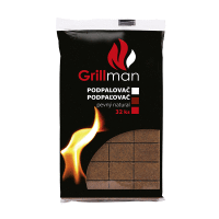 Pevný podpaľovač natural 32ks GRILLMAN