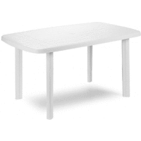 Stôl FARO, 140 x 90 cm, biely PRO GARDEN