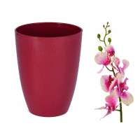 Kvetináč Orchidea červená FORM PLASTIC