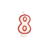 Číslová sviečka "8" 75 mm [1 ks] PARTY GASTRO