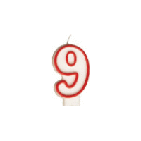 Číslová sviečka "9" 75 mm [1 ks] PARTY GASTRO