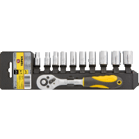Nástrčné kľúče 1/4", súprava 11 ks TOPEX