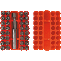 Bity s držiakom, 33 ks sada TOP TOOLS