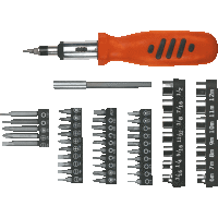 Bity s držiakom, 52 ks sada TOP TOOLS