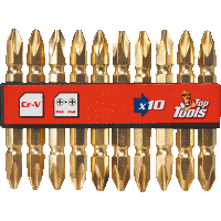 Phillips bity PH2 x 60 mm, 10 ks TOP TOOLS