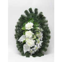 Aranžmán veniec ikebana stredný+ruže