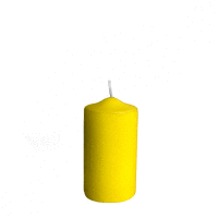Sviečka valcová Ø 40 x 80 mm žltá [4 ks] GASTRO