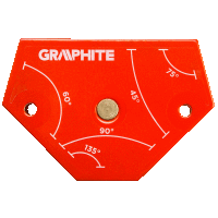 Zváracie magnetický uhol 64 x 95 x 14 mm GRAPHITE