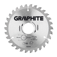 Pílový kotúč na kov, 3 ks GRAPHITE