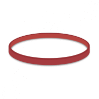 Gumičky červené silné (5 mm, Ø 10 cm) [1 kg] WIN PACK