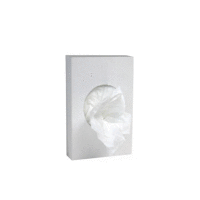 Hygienické vrecká biele (HDPE) 8+6 x 25 cm [30 ks] HYG SAN