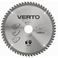 Pílový kotúč, tvrdokov, 200 x 30 mm, 60 zubov, na hliník VERTO