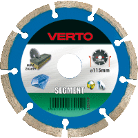 Diamantové kotúče, 115 x 22.2 mm, segment VERTO