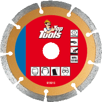 Diamantové kotúče, 115 x 22.2 mm, segment TOP TOOLS