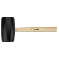Kladivo gumovéØ 72 mm, 900 g, drevená rúčka TOPEX