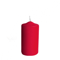 Sviečka valcová Ø 50 x 100 mm červená [4 ks] GASTRO