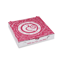 Krabica na pizzu z vlnitej lepenky 24 x 24 x 3 cm [100 ks] GASTRO