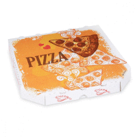 Krabica na pizzu z vlnitej lepenky 26 x 26 x 3 cm [100 ks] GASTRO