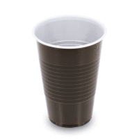 Kávový pohár hnedo-biely 0,2 l -PP- (Ø 70 mm) [100 ks] GASTRO