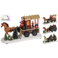 Scéna vianočná kôň a koč