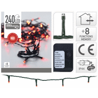 Svetlá vonkajšie 240LED červené