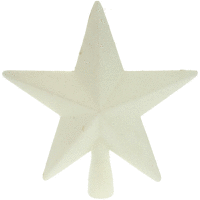 Detail - Špic na stromček, hviezda 19cm biely Špic na stromček, hviezda 19cm biely