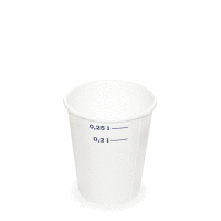 Papierový automatový pohár biely 0,18 l (Ø 70 mm) [90 ks] GASTRO