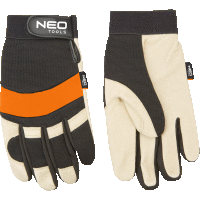 Pracovné rukavice, koža bravčová lícová, neoprén, 10",NEO Tools
