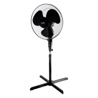 Stojanový ventilátor, čierna, 40 cm, 45 W HOME