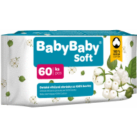 Vlhčené obrúsky 60ks 99% vody BabyBaby SOFT