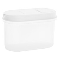 Box s dávkovačom 1,2l,: 18,7x9,4x12,3 cm biely PLAST TEAM