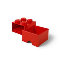 Úložná zásuvka 4 červená 250x250x180 LEGO