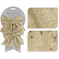 Mašľa 13cm set 2ks CHAMPAGNE