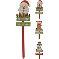 Vianočná figúrka z dreva - zápich  80CM 3 druhy