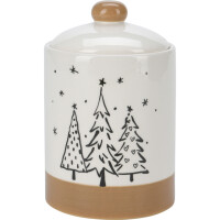 Porcelánová nádoba tree natural 18cm 2 druhy