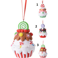 Závesná dekorácia CUPCAKES 3 druhy