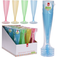 Pohár na šampanské PP 130ml 4ks